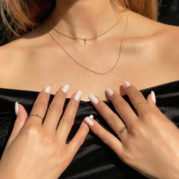 14K Rose Gold Stackable Ring For Woman
