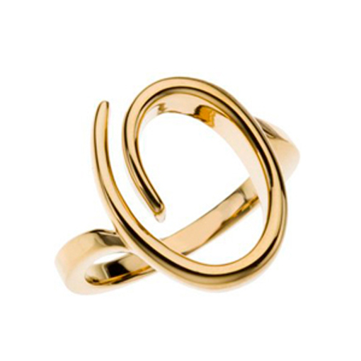 Swirl Icon - 18K Yellow Gold Minimal Statement Ring | Manuela Mejía