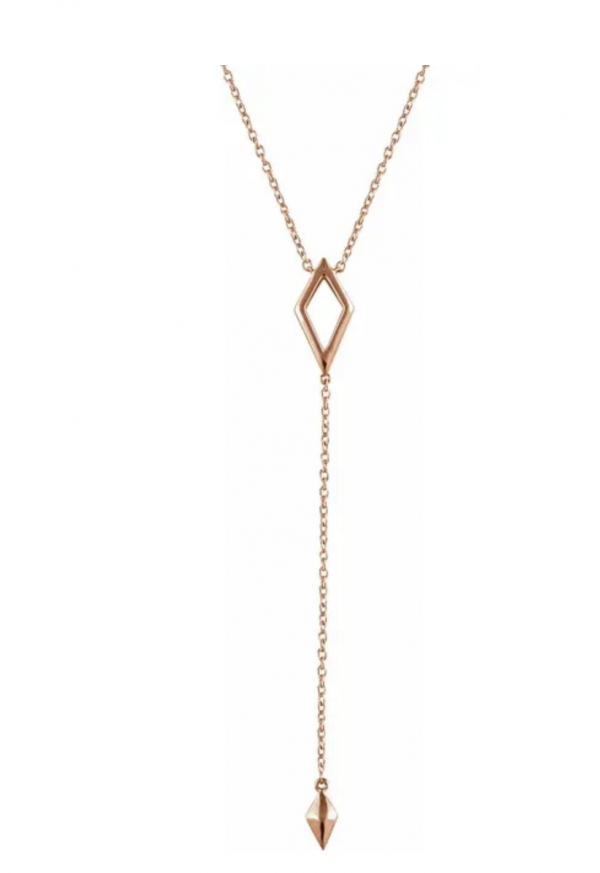 Celestial Soul - 18K Rose Gold Geometric Necklace