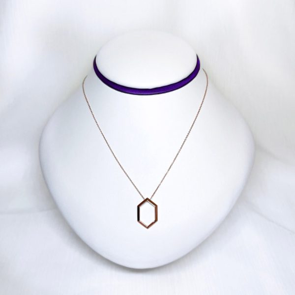 14k Rose Gold Minimal Geometric Chain