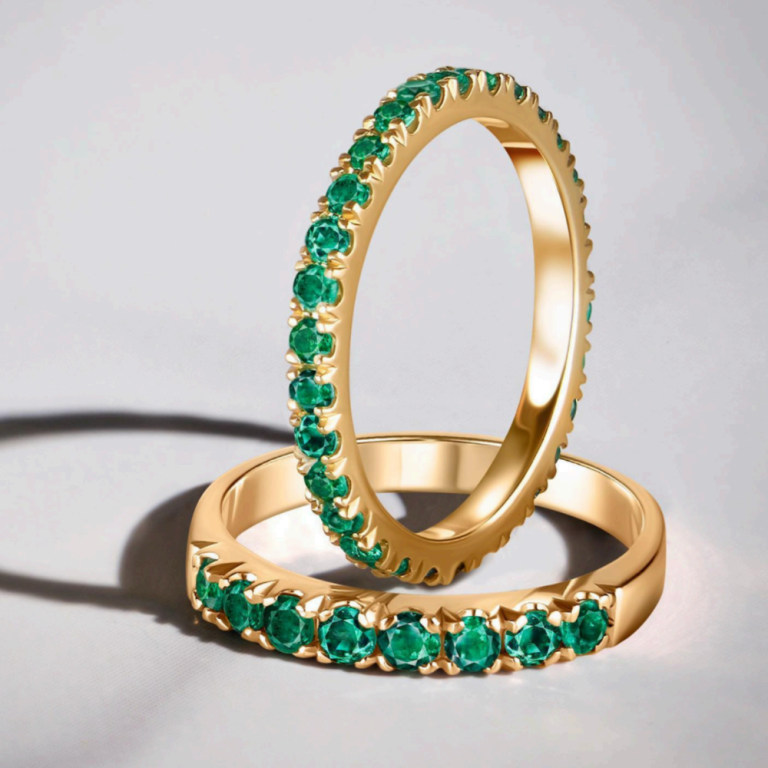 Emerald Eternity Rings